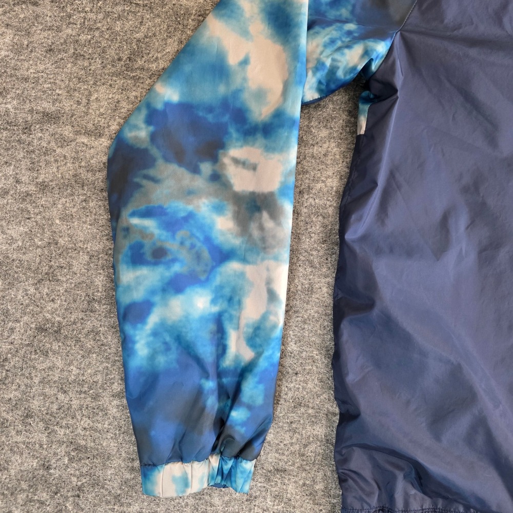 Air Jordan Windbreaker Jacket Kids XL 13-15 Years Blue Tie Dye Full Zip Hooded - Picture 8 of 13